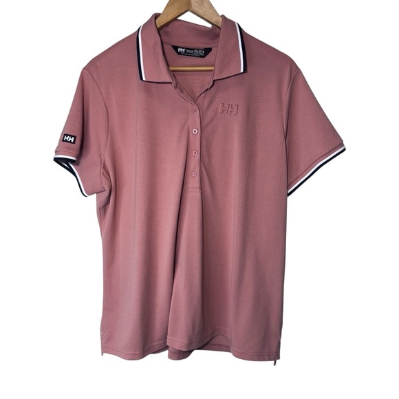 Helly Hansen Peach Women's Polo Shirt Size 2XL Collared - Picture 1 of 12
